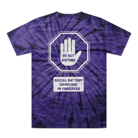 Do Not Disturb Tonal Spider Tie-Dye T-Shirt