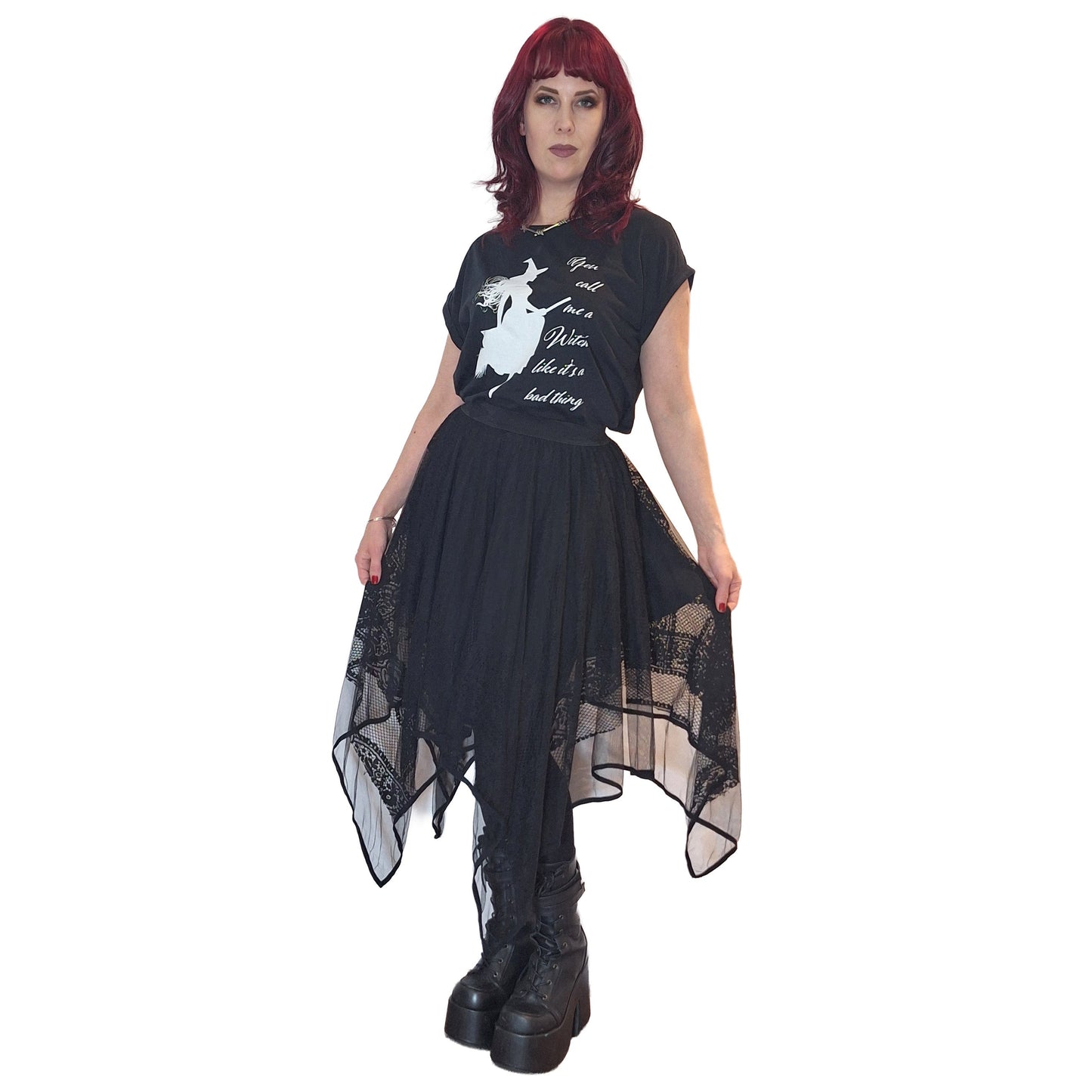 Call Me a Witch Women's Extended Shoulder T-Shirt XS-5XL