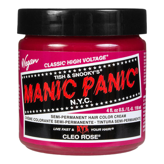Manic Panic Cleo Rose Semi-Permanent Hair Dye - Vibrant Rose Pink Vegan
