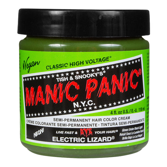 Manic Panic Electric Lizard Semi-Permanent Hair Dye - Neon Green UV Reactive Vegan