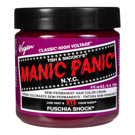 Manic Panic Fuschia Shock Semi-Permanent Hair Dye - Vibrant Hot Pink Fuchsia Vegan