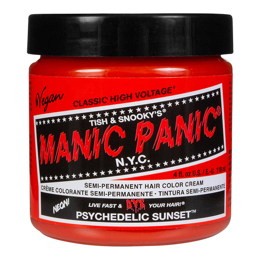 Manic Panic Psychedelic Sunset Semi-Permanent Hair Dye - Vibrant Orange Vegan