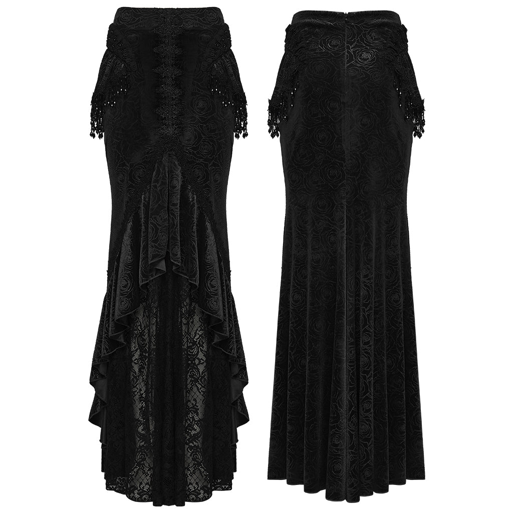 Punk Rave Goth Gorgeous Fishtail Skirt