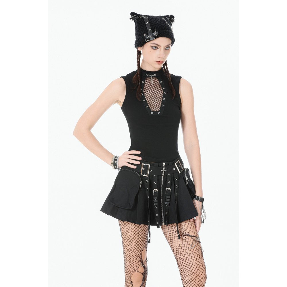 Dark In Love Mina Punk Metal Knit Hat