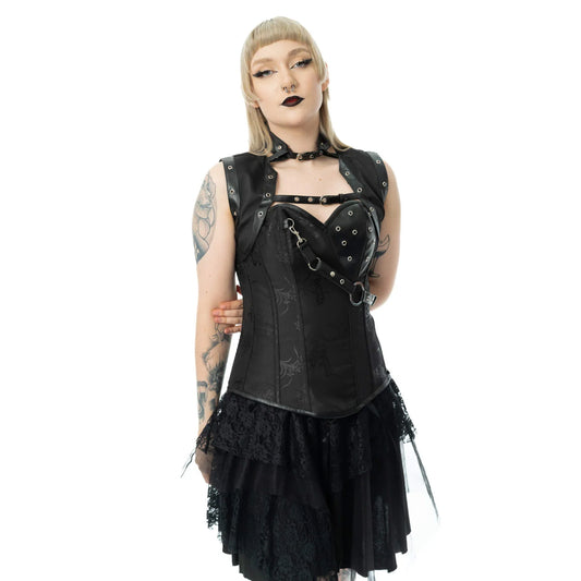 Vixxsin Ebony 2 Piece Corset