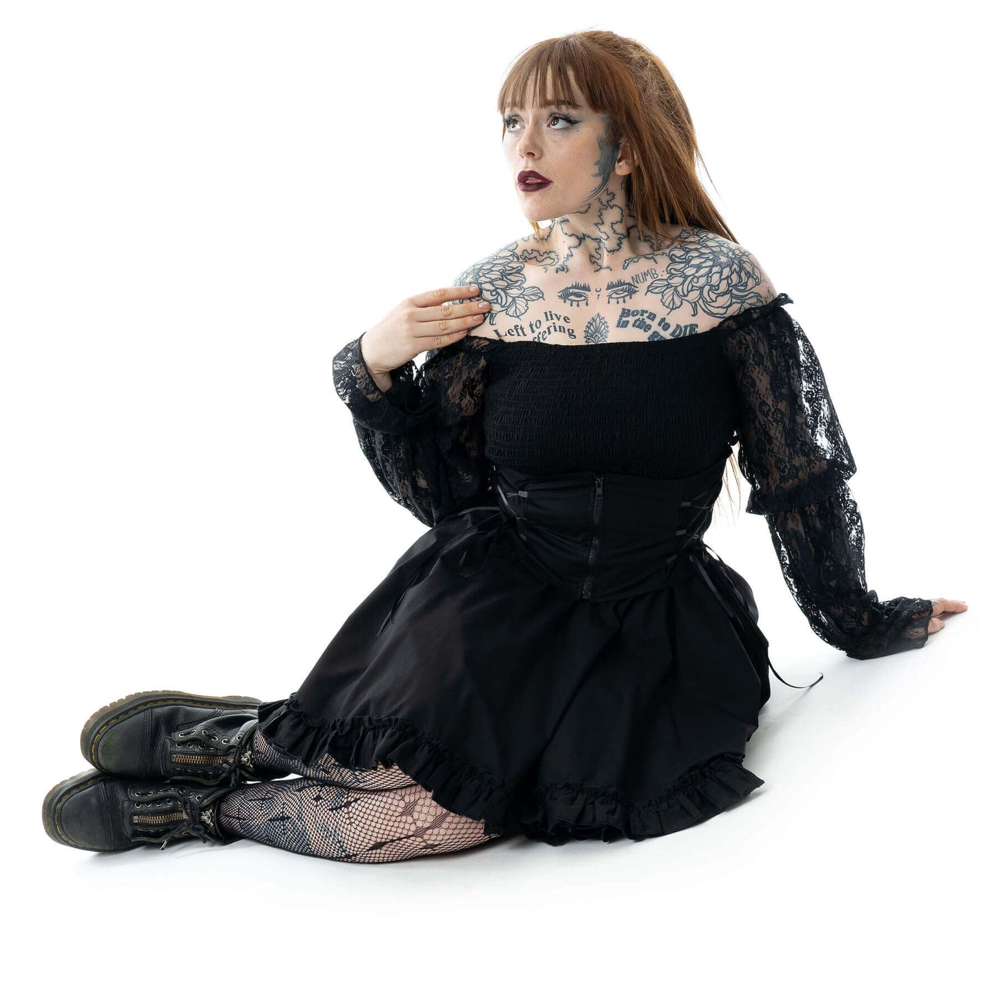 Poizen Industries Kabibi Ladies Dress in Black